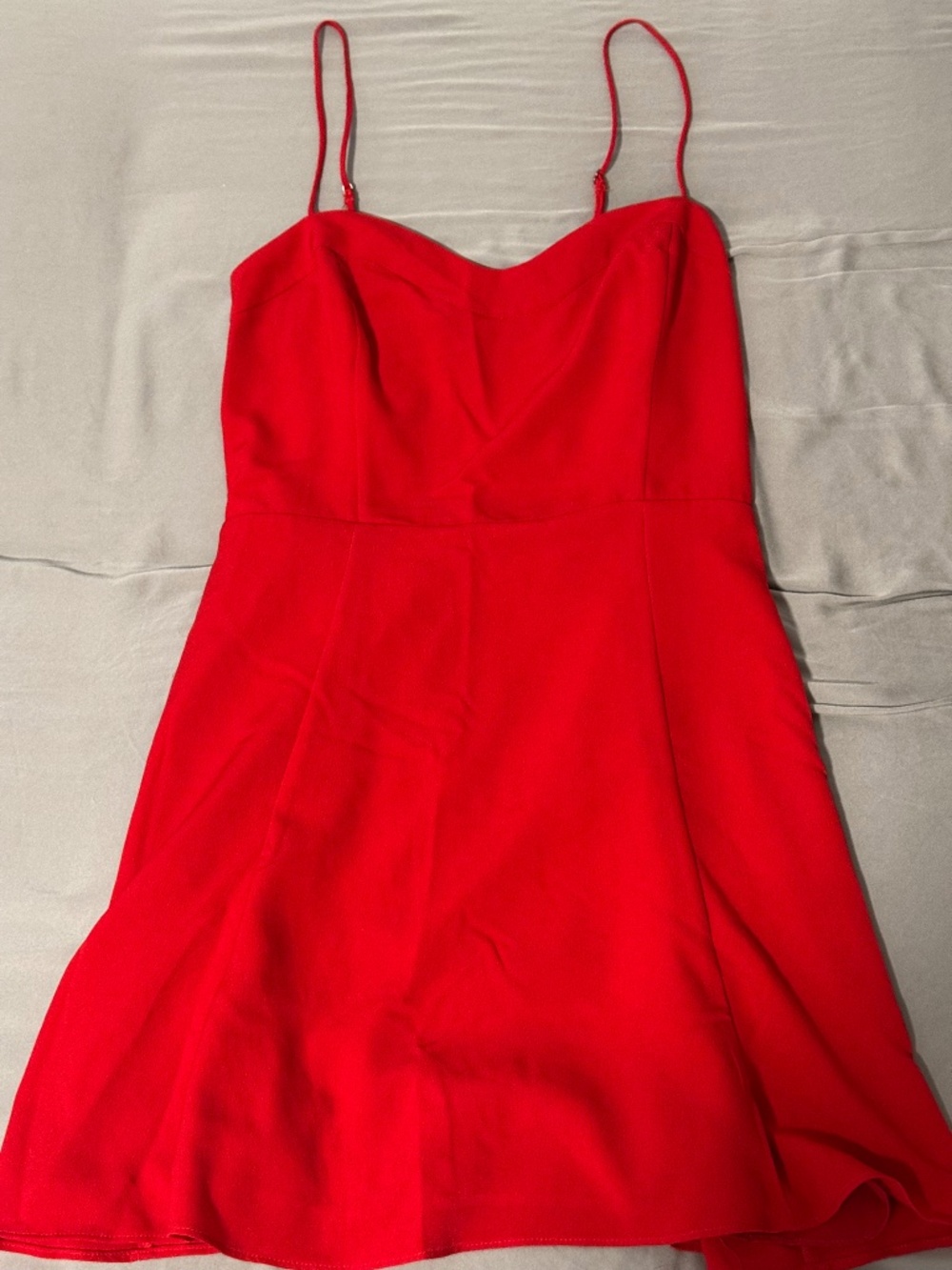 Abercrombie & Fitch Red Sweetheart Fit & Flare Mini Dress SP